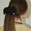Slowslowly Camellia Handmade Crochet Mohair Knit Big Hairpin _ 4Color