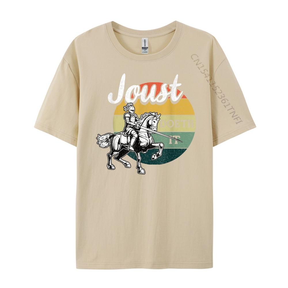 Joust Do It Jousting Knight Renaissance Festival Medieval Mens Designer T Shirt Band Tshirts Chinese Style