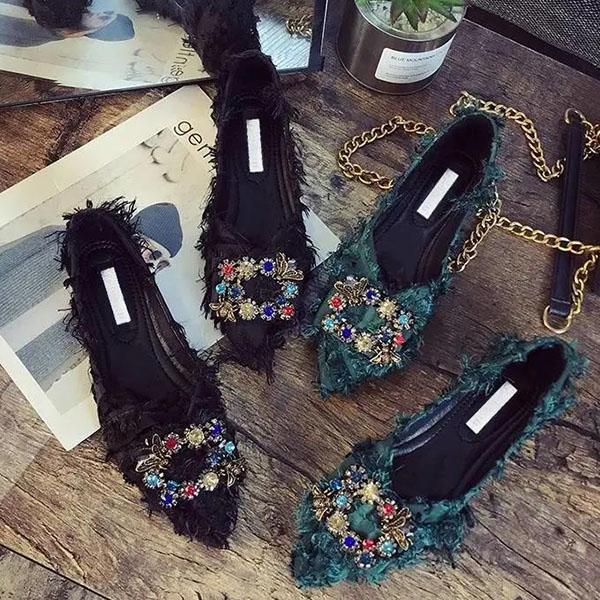 Женская весенне-летняя обувь с острым носком, осенняя повседневная универсальная обувь на плоской подошве, большие размеры, праздничная обувь с мягкой подошвой