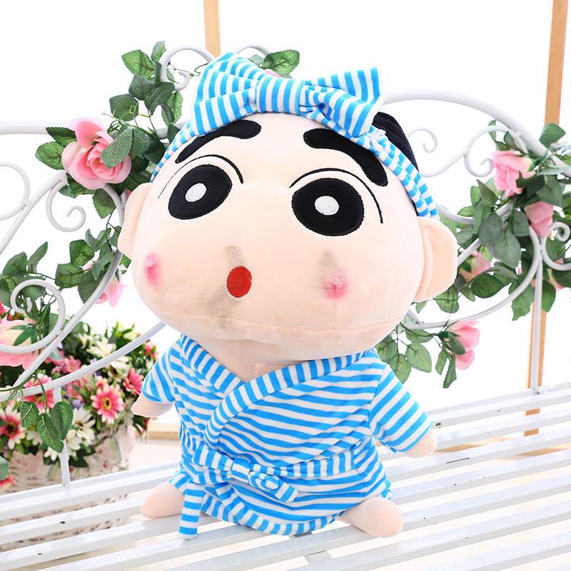 Плюшевая игрушка Шин Чан в халате, с разными выражениями лица, мягкая кукла, подарок для девочки