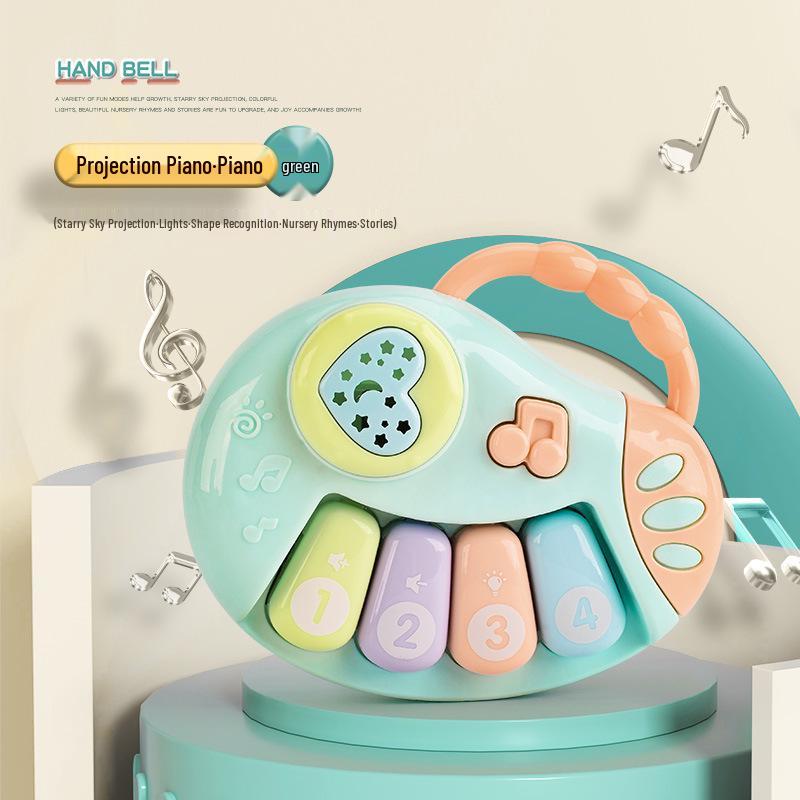 Educational Musical Baby Hand Drum Rattle for Ages 6 Months To 2 Years