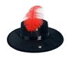 Classic 1920s Gentleman Fedoras Hats Feather Decor 1920s Jazz Hat Vintage Fedoras Hats Halloween