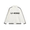 LiNing Sports Lifestyle Series Color Block Logo Letter Вышитый спортивный кардиган с длинным рукавом Бейсбольная куртка Унисекс куртки Off-White AWDU913-1