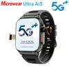 Умные часы Microwear Ultra Ai3 5G с вращающейся на 180° камерой, Google Play, GPS, WIFI, 2,2-дюймовым Amoled HD дисплеем, поддержкой звонков 4G, для мужчин