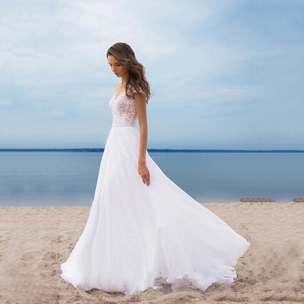 Невеста пляжное свадебное платье сексуальное вечернее платье для банкета с v-образным вырезом