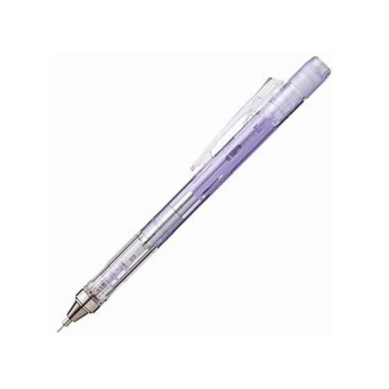 Механический карандаш Tombow MONO Graph, 0,5 мм, Маятниковый механизм, Прозрачно-фиолетовый DPA-138F со встроенным ластиком MONO, Механизм Freno-Knock, Frelock