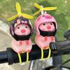 Cute Pig Helmet Handlebar Accessory 5pcs PVC Motor Scooter Decoration Gift