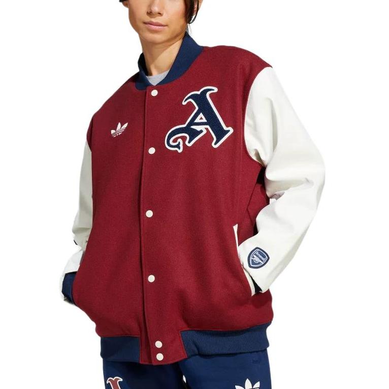 Adidas Оригиналы Футбол Спорт Серия Узор из букв Теплая Удобная Повседневная Хлопковая Куртка Мужская Куртка Элегантный-Фиолетовый JF0560