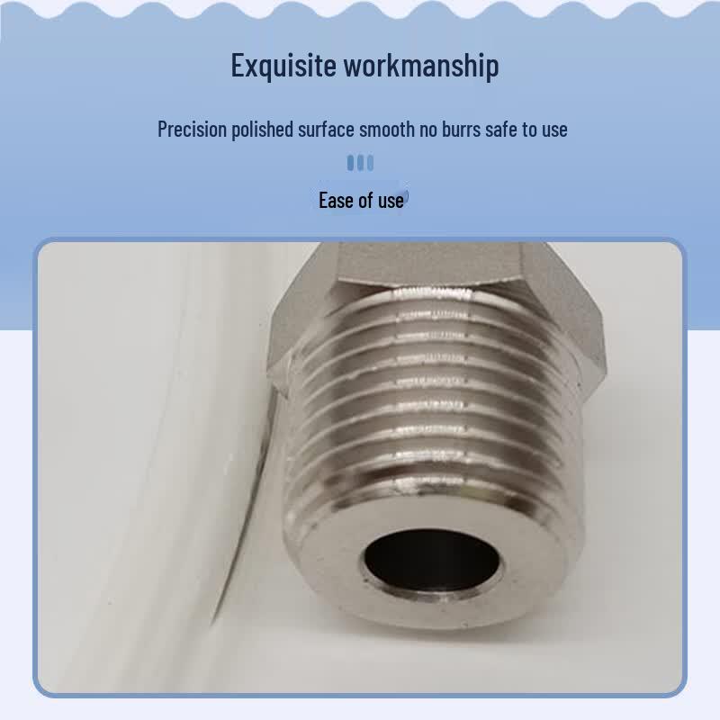 DERUN Quick-Twist Threaded Straight Stainless Steel Connector