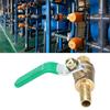 G1Celsius4   Male to 8Celsius10Celsius12mm Hose Barb   Valve Green Lever Handle Thicken Brass Valve(8mm)