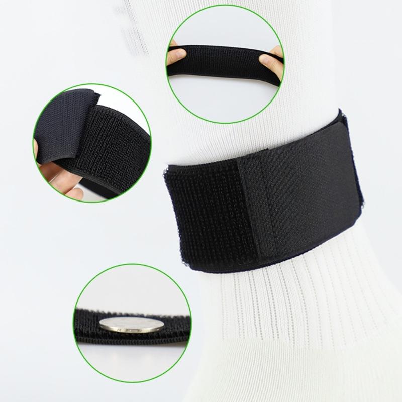 Antislip Sports Football Legging Shin Fixed Strap, Football Ankle Guard for Running & Cycling, Soccer Shin Guard Strap
