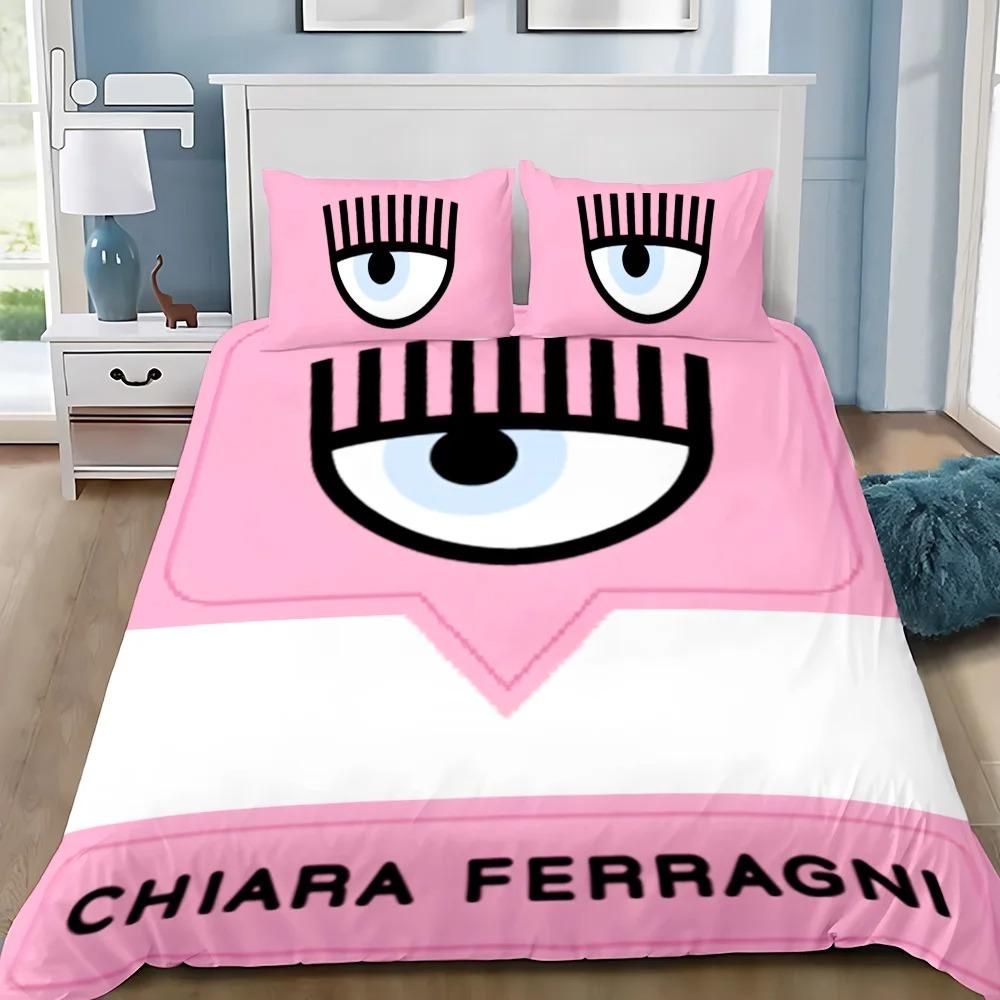 Глаза ЛОГО Пододеяльник Наволочка Постельное белье F-Ferragnis Взрослый Мальчик Девочка Украшение Спальни Дети Односпальный Двуспальный Большой Размер