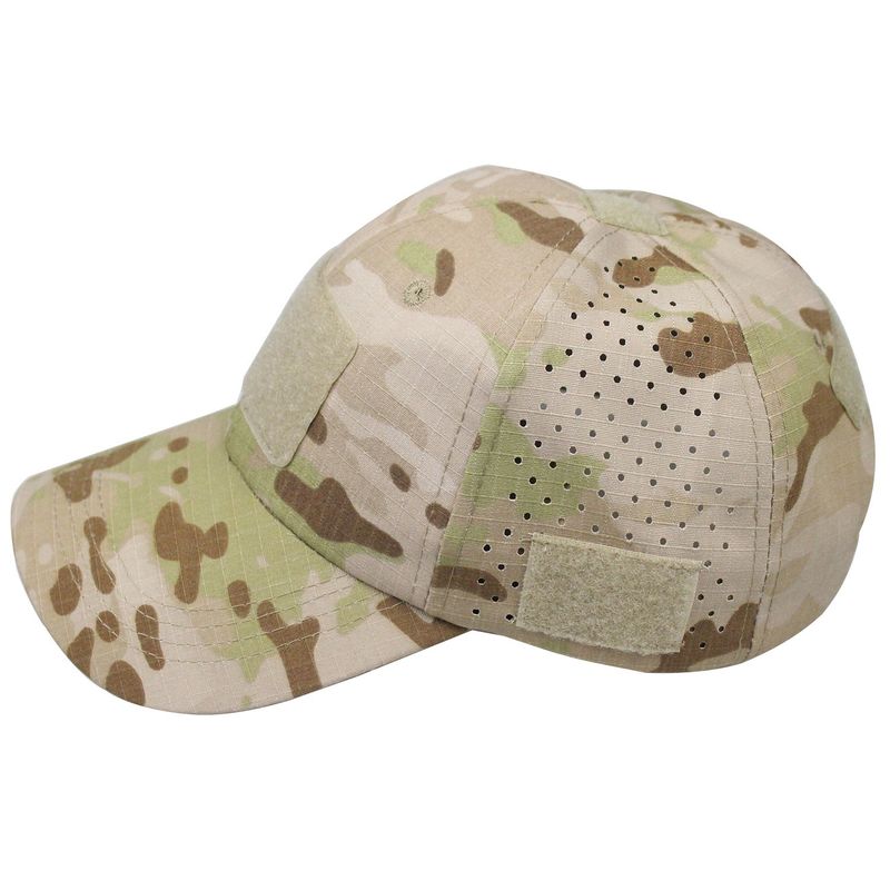 Outdoor Tactical Baseball Cap Men's Summer Camouflage Brim Hat Mountaineering Sun Protection Fishing Hat Velcro Mesh Hat