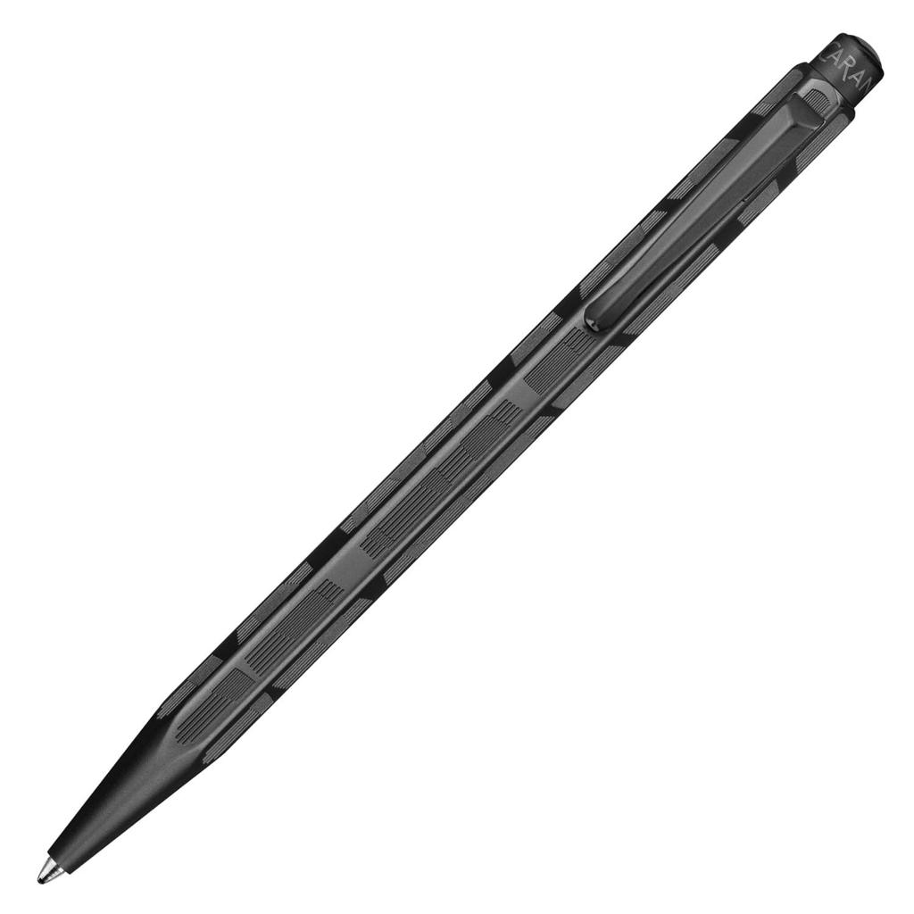 Шариковая ручка CARAN Ecridor Black Edition с колпачком, Оригинальный импортный продукт, Ручка D'ACHE, 8902-010, Футляр,