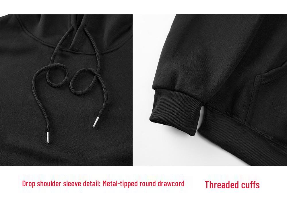 Унисекс Худи с принтом костей на осень/зиму со спущенными плечами и деталями в рубчик