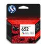 HP 652 Tri-Color Ink Cartridge, High-Yield OEM Quality