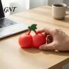 TPR Cherry Toy Realistic Stress Relief Toy, Giant Squeeze Fidget Portable Reliever Soft Stretchy Simulation Fruit Sensory for Anxiety Elastic