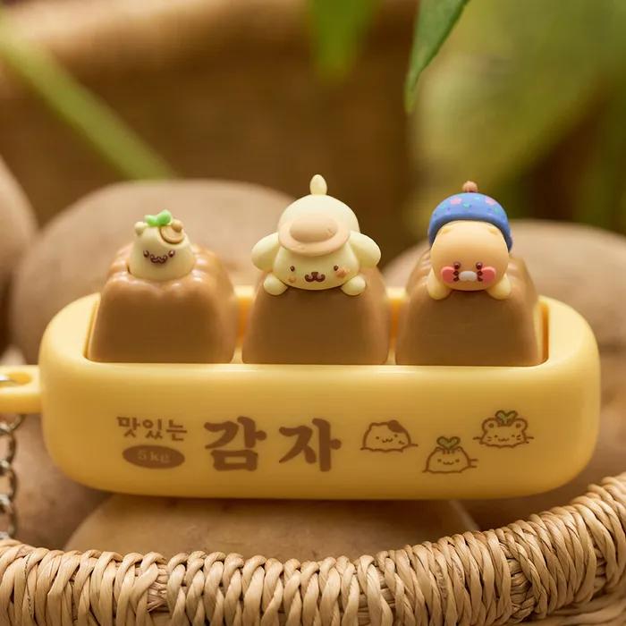 Pompompurin x Kakao Friends Кликер Колпачок для клавиши Фигурка Брелок_Чуншик