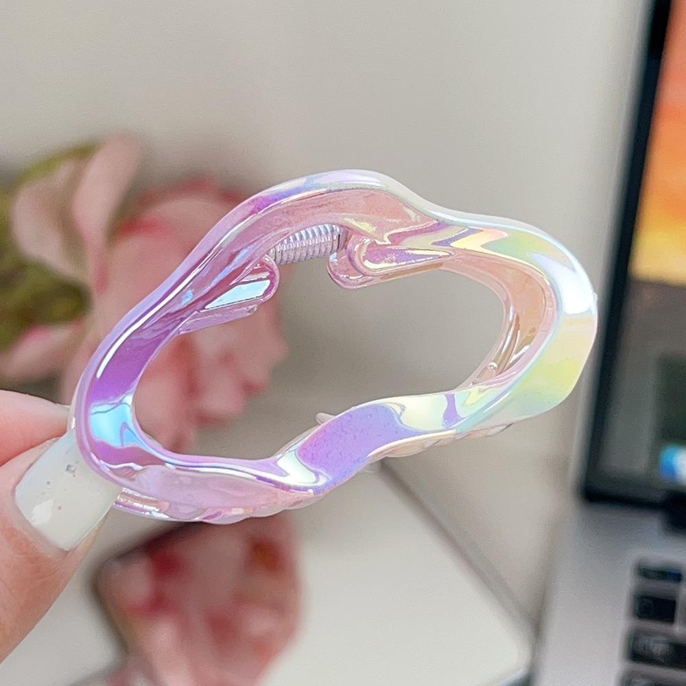 Sweet Gradient Hair Claw Elegant Geometry Shark Clip Mini Hair Crab Clip Hair Accessories