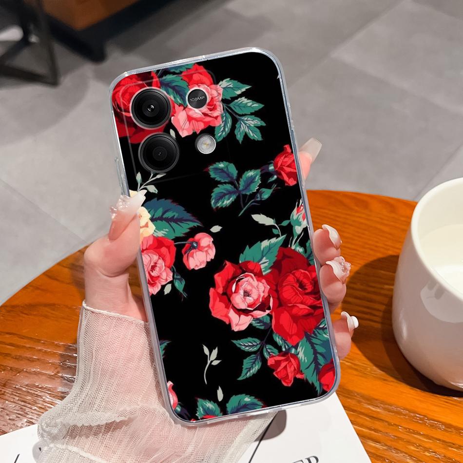 Чехол для телефона Redmi Note 13 Pro Plus, Чернильная живопись, Прозрачный, Мягкий, Тонкий, Силиконовый, Противоударный, Задняя крышка для Redmi Note13 13Pro+