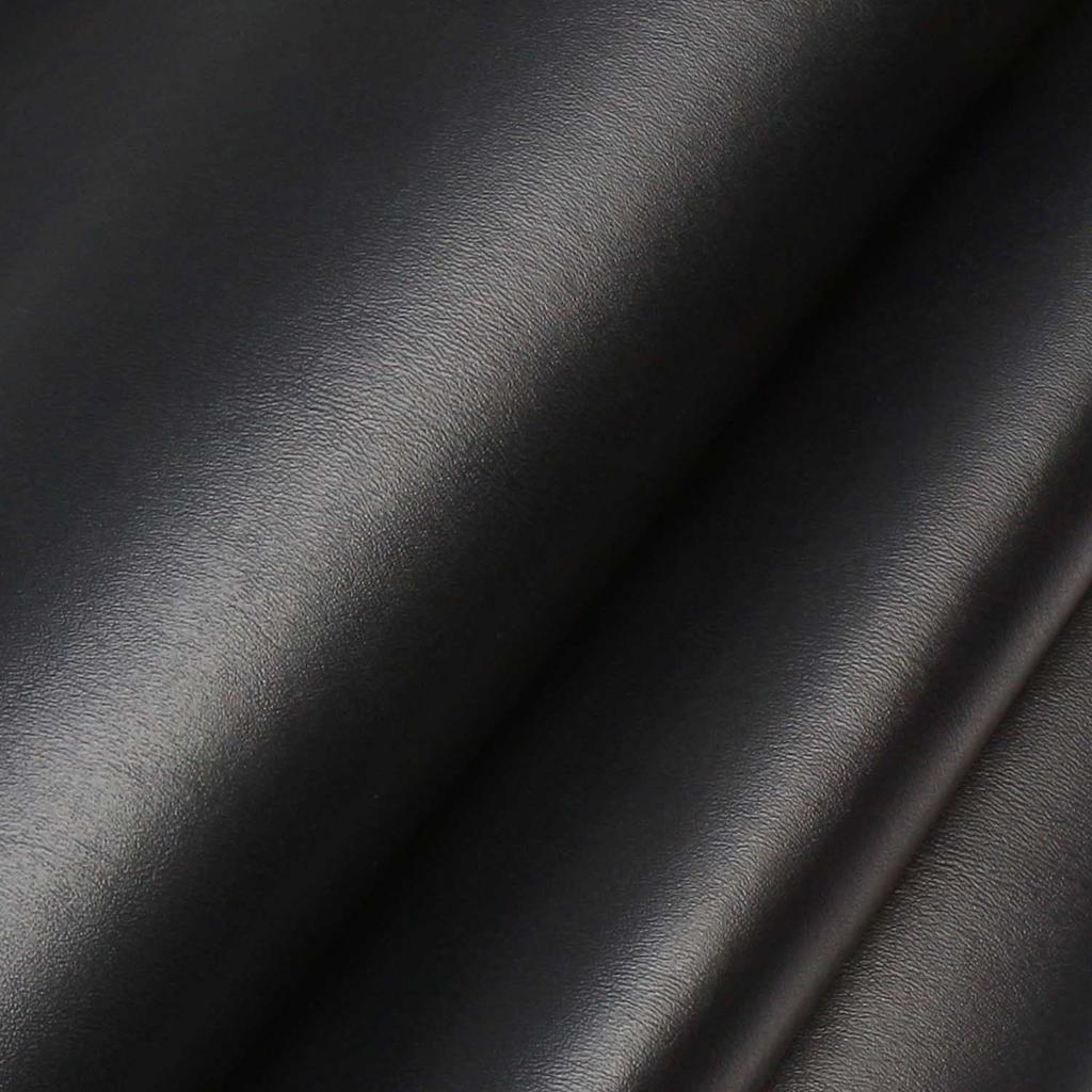 DERAYEE Synthetic Leather Faux 137cm Soft PVC Leather for Handmade Bag Making Fabric, Leather, Wide, Repairs, (2M, Black)