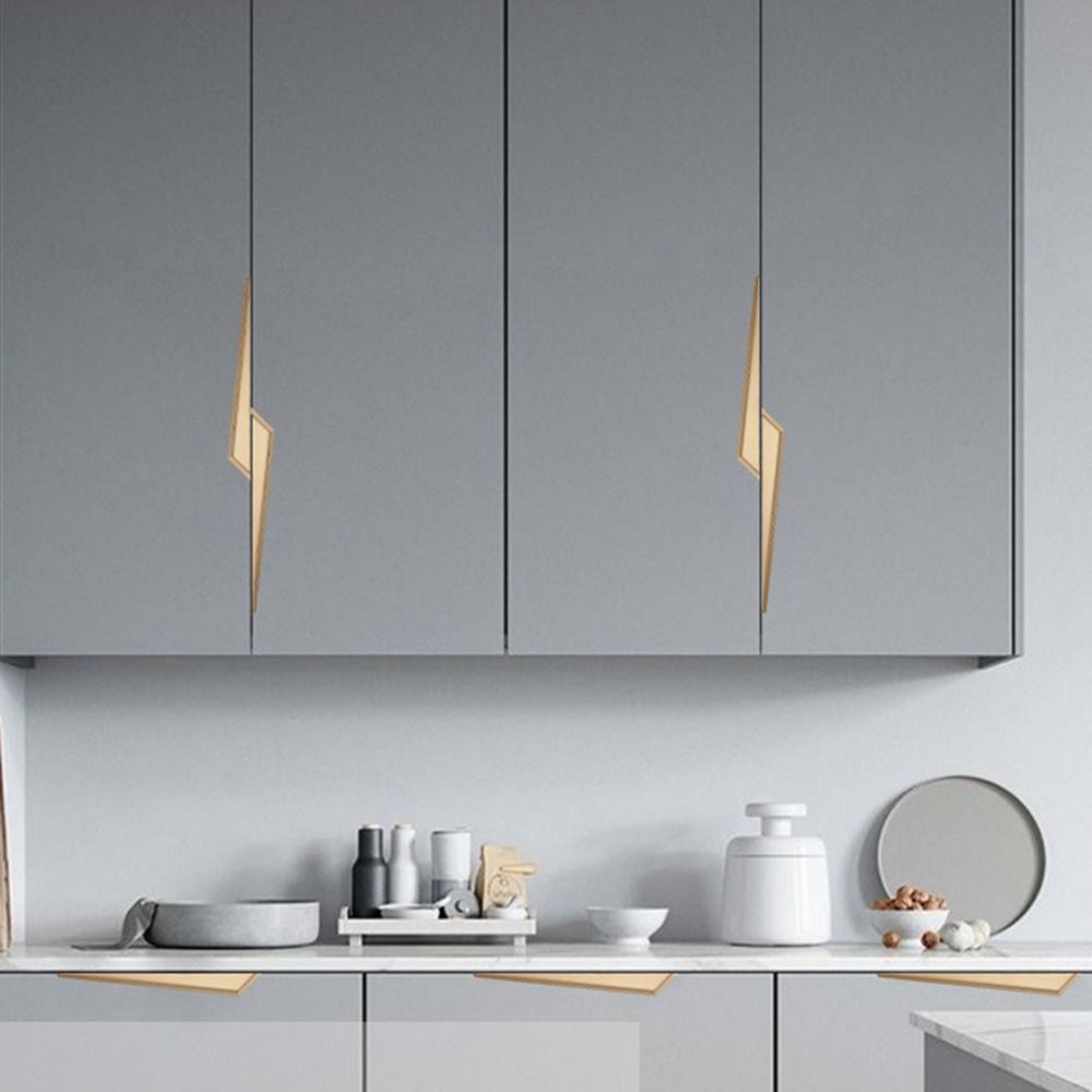 Светлая роскошь Ручки для ящиков шкафа Удлиненная мебельная фурнитура Модные ручки для шкафа Дом