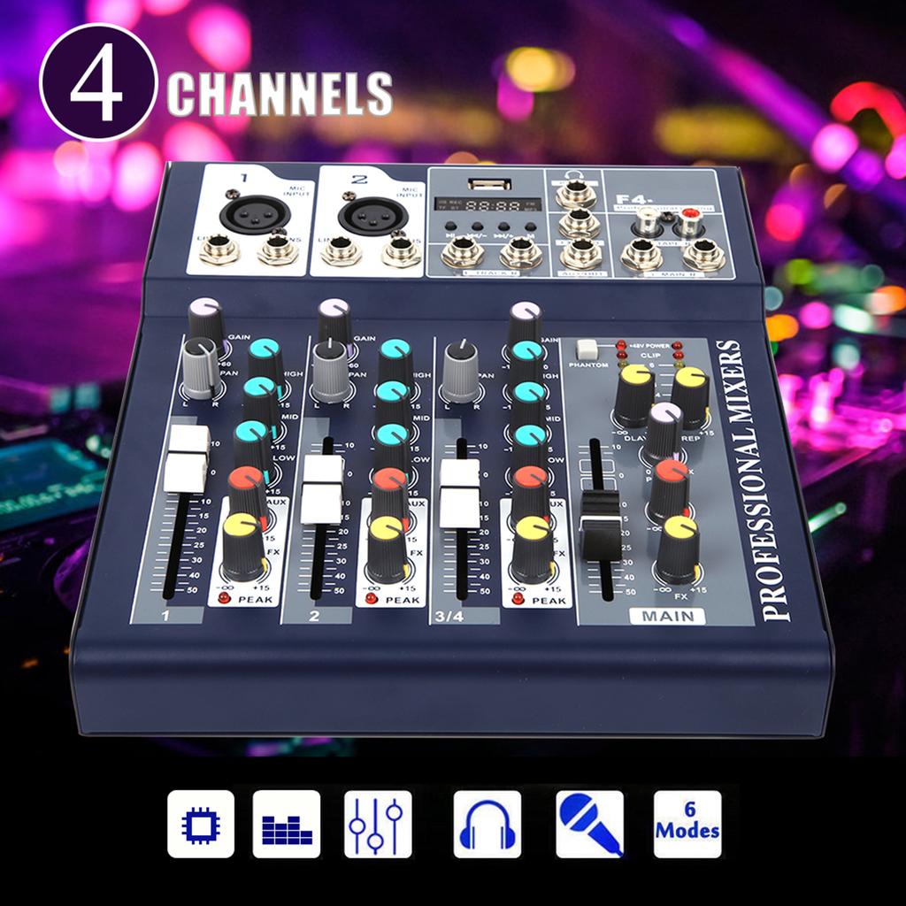 Профессиональный звукорежиссер 4?Консоль микширования каналов с Bluetooth