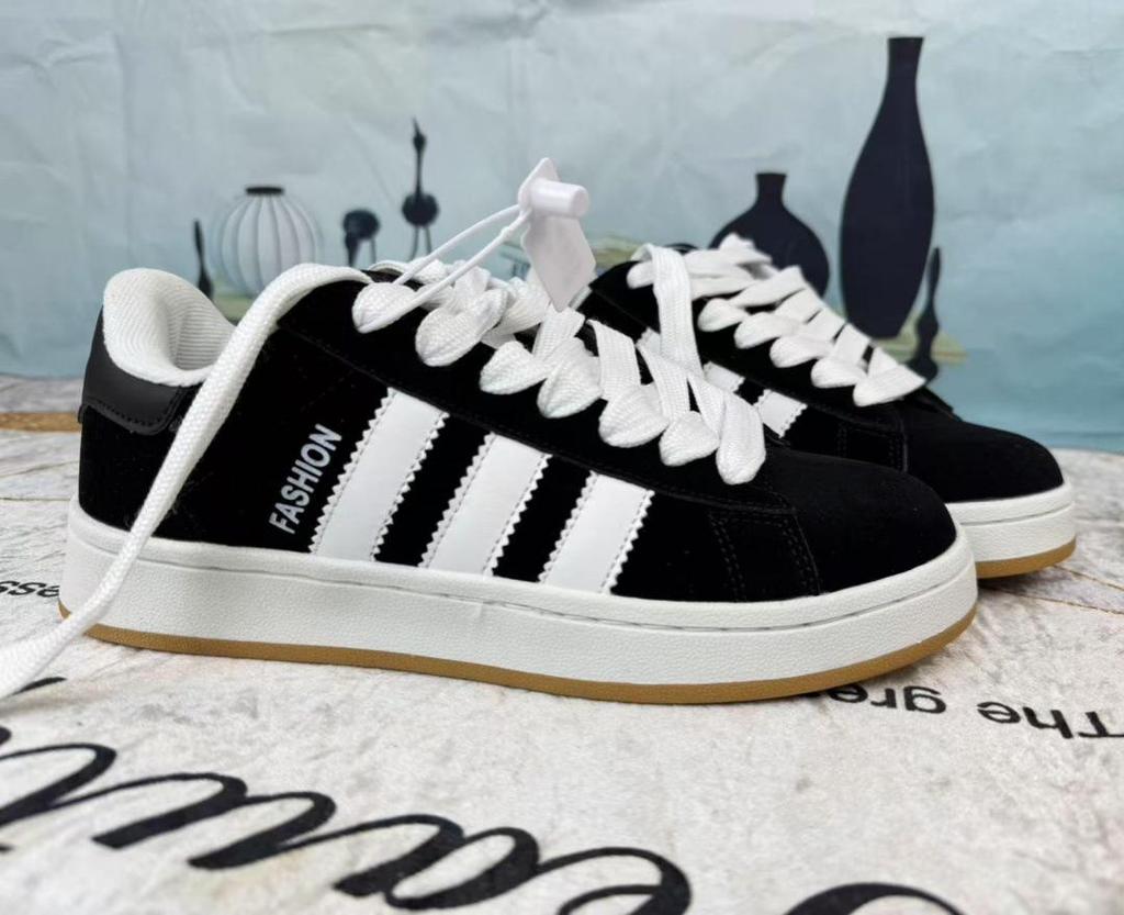 Трендовые мужские осенние подростковые низкие кеды в повседневном стиле с тремя полосками