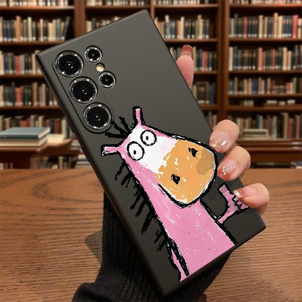Cute Pink Cartoon Horse Slim Fit Phone Case Anti Scratch Drop Protection For Samsung Galaxy S26 S25 S24 Ultra FE A Series