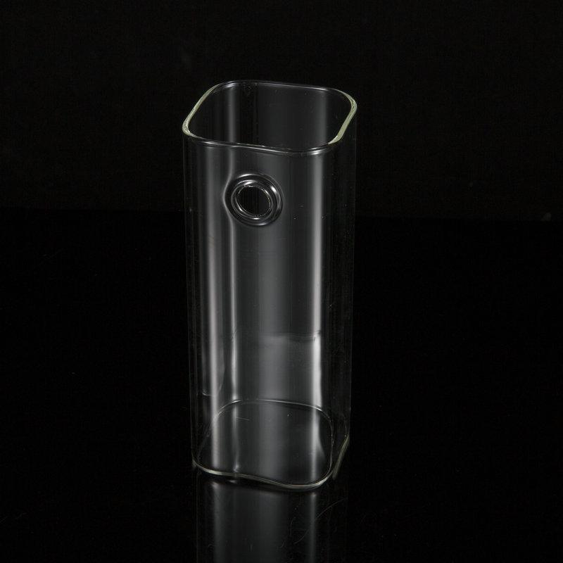 Wall Hanging Hydroponic Green Flower Vase Square Column Shaped Column Transparent Glass Modern Home Decoration Room Decoration