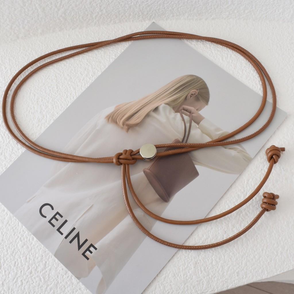 Стильный женский мягкий кожаный тонкий пояс для платьев и свитеров в нескольких цветах