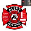 Pet Alert Safety Fire Rescue Stickers Window Cling Pets Inside Decal Stickers UV Fade Resistant Alert Safety Fire Rescue Sticker
