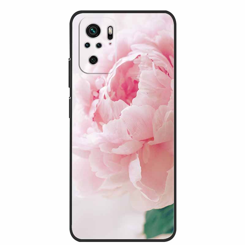 For Xiaomi Poco M5s Case Luxury TPU Soft Silicone Phone Back Cover for PocoM5s Shockproof Flowers Cute Cartoon Flowers New Coque