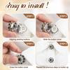 3Pcs Rhinestone Buttons Covers With 8Pcs Sewing Buttons Crystal Buttons Clip On Button Jewelry Women For Sewing Diy Craft Decor