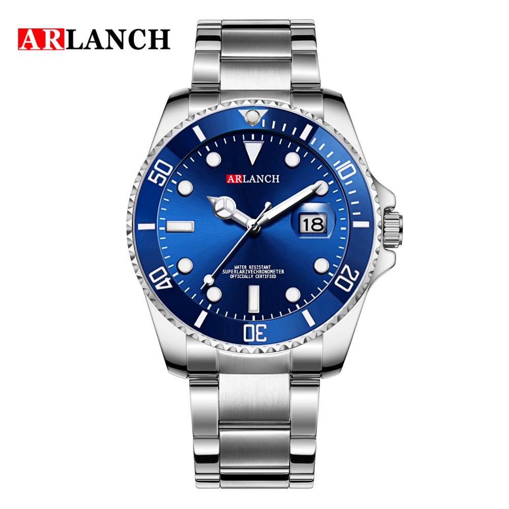 ARLANCH Sell Men Quatrz Watch Sport Mens Watches Top Brand Luxury Waterproof Full Steel Quartz Clock Men Relogio Masculino