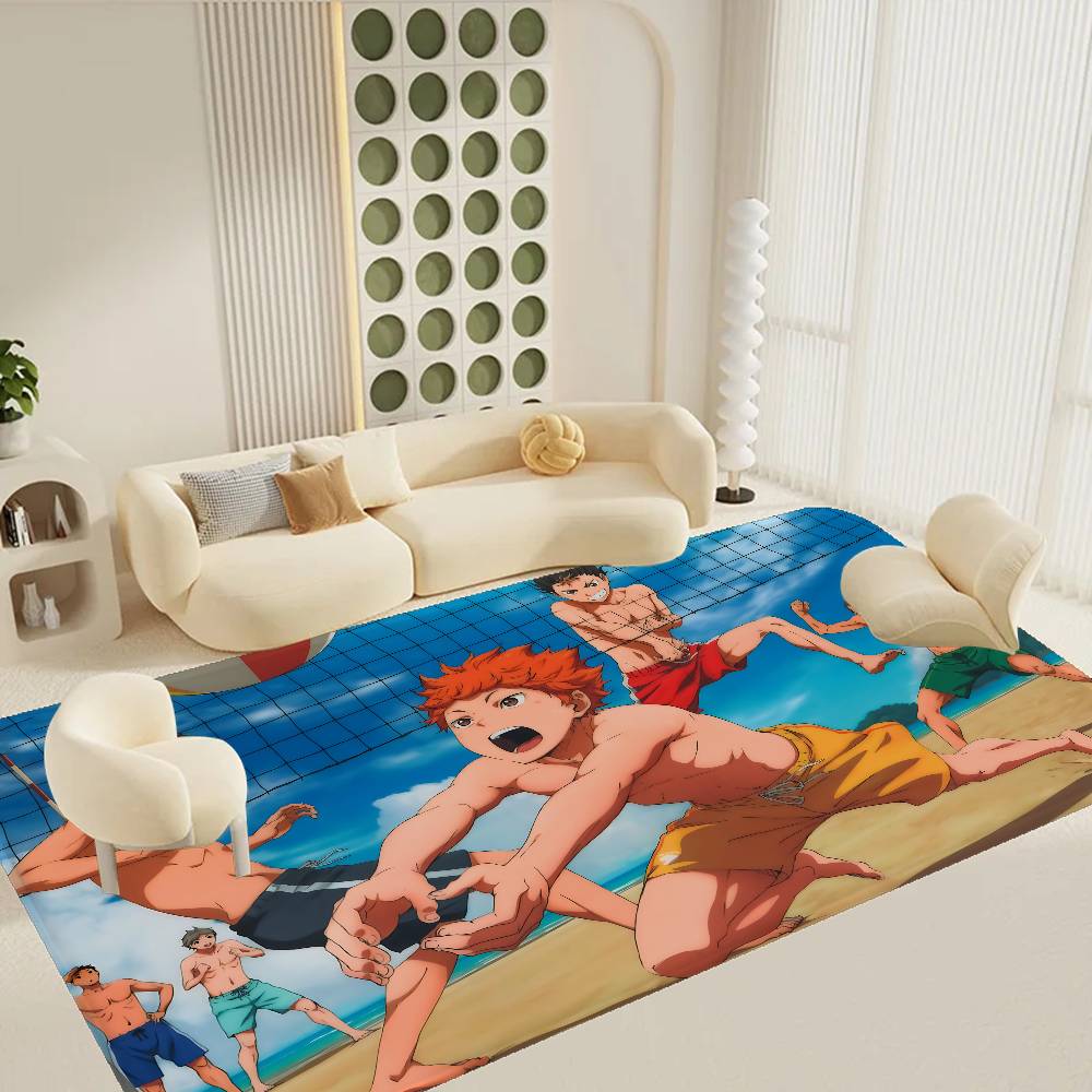 Haikyuu Anime Kitchen Mat Washable Non-Slip Living Room Sofa Chairs Area Mat Kitchen Toilet Rug