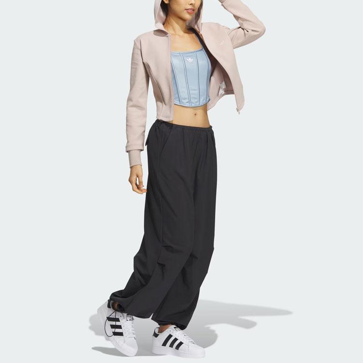 adidas Originals Trefoil Corset Куртка с капюшоном Женские куртки Miracle-Grey Taupe-Brown IX1907