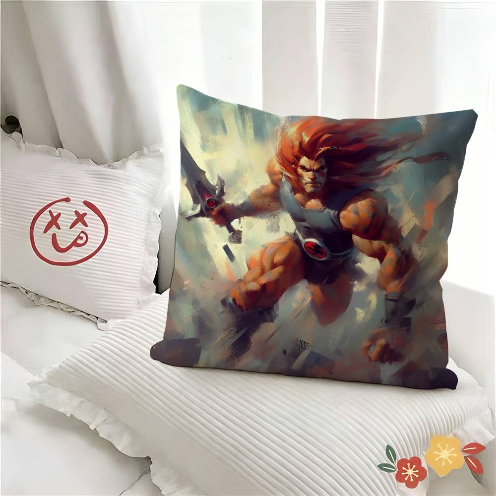 pc ThunderCats Classic Cartoon Pillow Case Fashion Square Pillowcase Bedroom Sofa Room Ins Decoration Leisure
