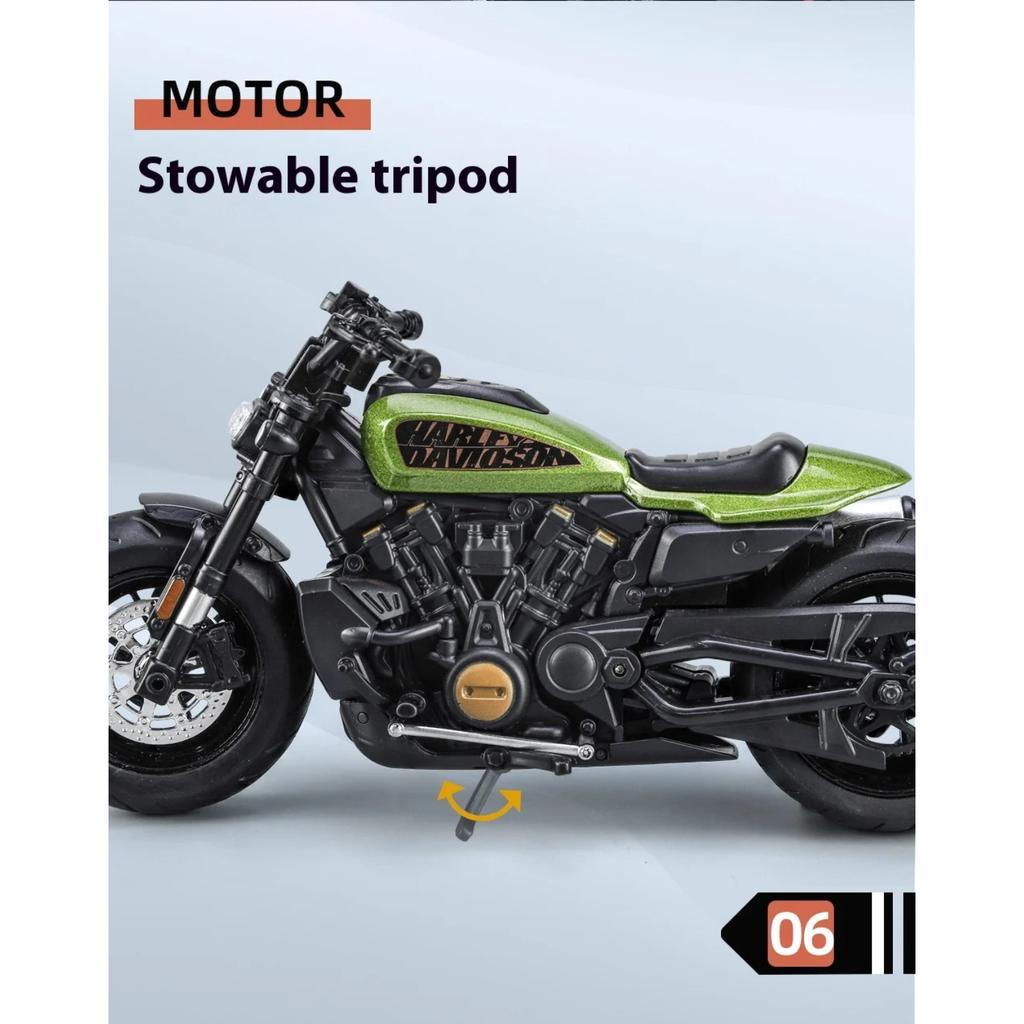 1/12 Модель мотоцикла Harley Модель мотоцикла из сплава Симуляция Модель мотоцикла SprosterS Фигурка для мальчика Украшения Подарок