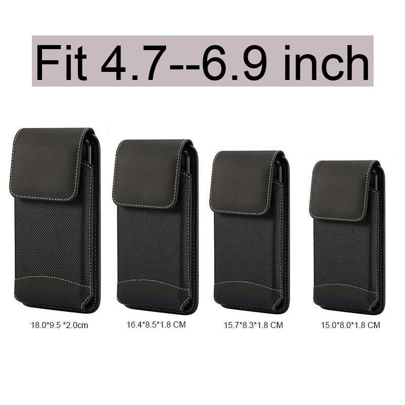 Phone Case For Xiaomi 14T Pro Oxford Leather Belt Clip Holster Waist Bag For Xiaomi Mi 14 T 13T 12T 11T 10T Pro Universal Pouch