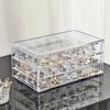 1PC Multi-layer Jewelry Storage Box with Large Capacity Dustproof and Anti-oxidation Earring Earring Earring Box for Home Use