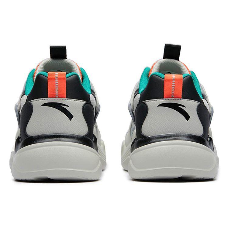 Anta Lifestyle Series Wear-Resistant Non-Slip Low-Top Dad Shoes Men Sneaker Fog-Gray 91938863-4