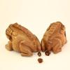 1PC Thailand Frog Wood Carving Ornaments Hand-carved Toad Creative Vocal Toys Solid Wood Toad Craft Scenic Souvenirs