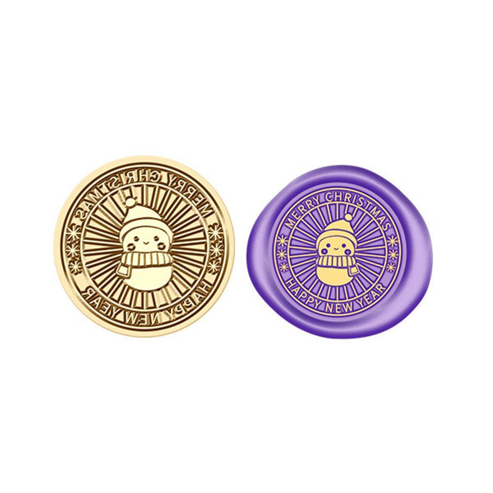 Фестиваль снежинок Ретро Винтаж Рождественская серия Медная латунная печать сургучной печатью