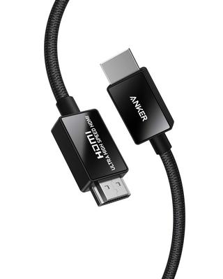 ANKER Ультраскоростной HDMI-кабель HDMI 48 Гбит/с DynamicHDR Совместим с PS5 Xbox Series 2.1 8K(60Гц) 4K(120Hz) X/С (2м Черный)