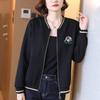 Большой размер Женская бейсбольная майка осень Новая мама Толстая мм короткая куртка женская весна и осень