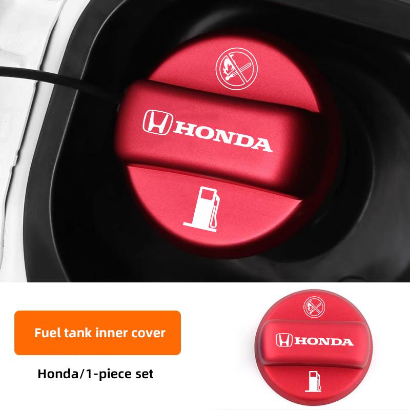 TQDX8 Car Fuel Tank Cap Cover Frosted Aluminum Alloy Lid Auto Accessories For Honda Civic Accord Fit Jazz Pilot CRV Odyssey Passport