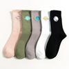 5 Pairs Long Socks Korean Women Style Autumn Cute Japanese Harajuku Woman Socks Kawaii Girls Socks Gifts Planet Magic Array Embroidery