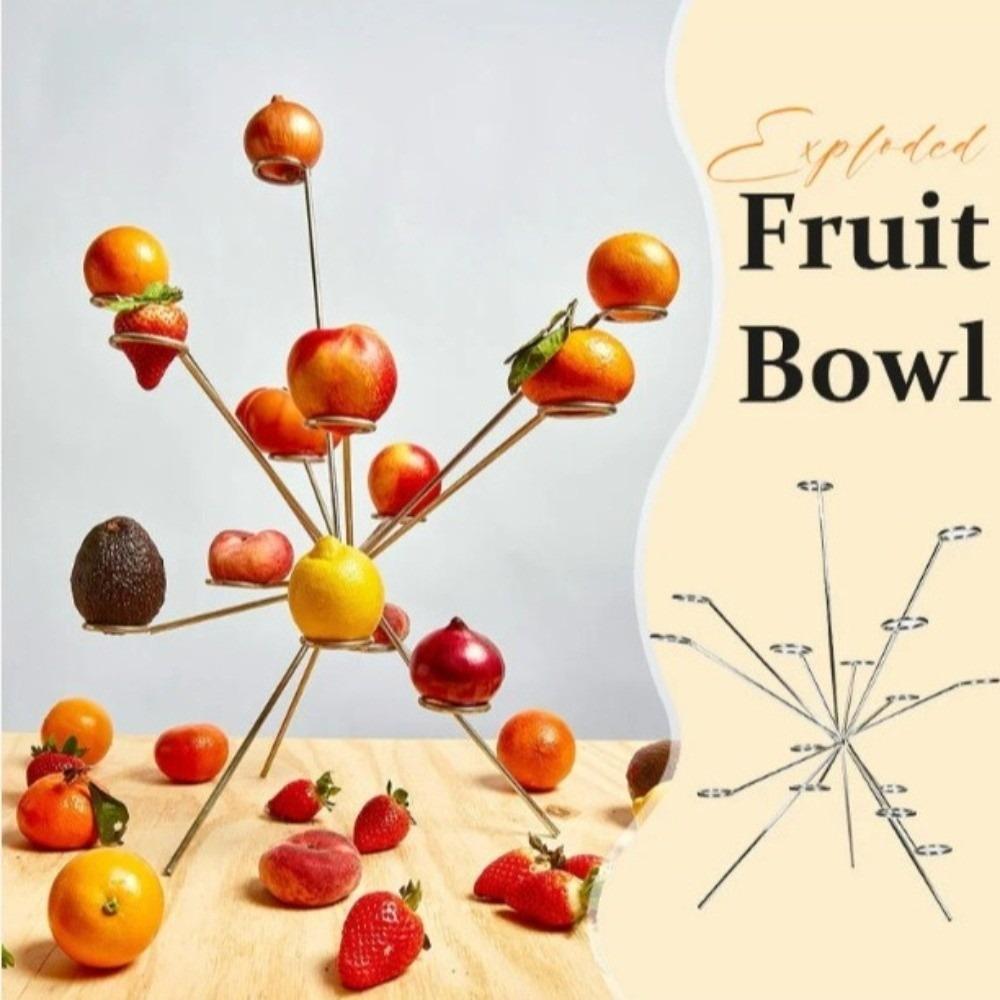 Простая металлическая фруктовница Прочный настольный поднос для фруктов Креативная стойка для хранения фруктов Домашнее украшение