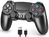 PS4 Controller Updated PS4 Controller PC Turbo Fire Gyro Dual Bluetooth Stable 1000mAh Fast 16 Hours of Continuous Ergonomic Comfortable To Earphone